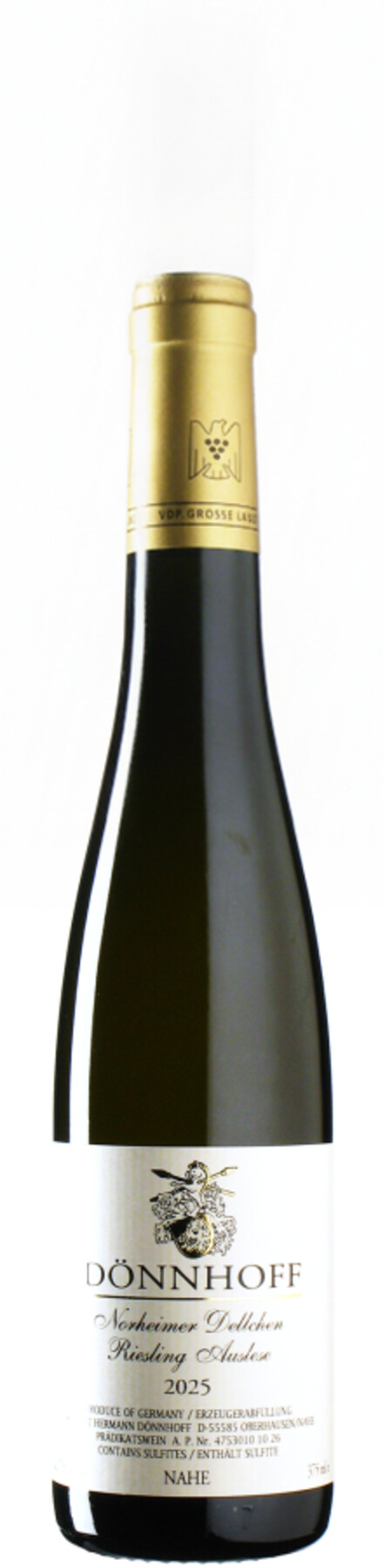 Dönnhoff Riesling Dellchen Auslese Goldkapsel 2025